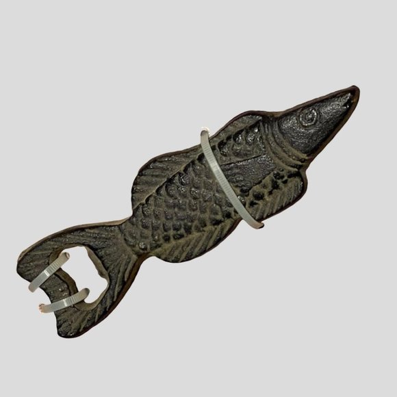 Reward Lodge Durable Cast Iron Fish Tale Bottle Opener - Picture 2 of 6
